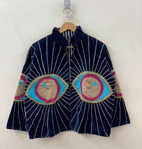 Boho Jacket Fashion Forward Women's <b>Coat</b> Sustainable Handmade Clothing Festival Wear Jacket Vintage Bohemian Fashion Ethnic wear - Product Image 2