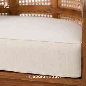 Sillón de Jardín Escandinavo de Madera de Teca y Ratán, Resistente al Agua, Duradero y Cómodo, Muebles de Exterior para Terraza, Personalizable para Resorts - Product Image 2