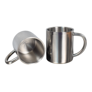 Mug à café de camping classique en acier inoxydable SS304 à double paroi de haute qualité 300 ml, tasse d'extérieur - Product Image 2