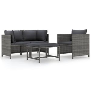 Ensemble de canapés de jardin gris anthracite - Product Image 1