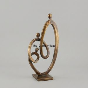 Elegant <b>Decorative</b> Showpiece Metal Sculpture Modern Art Figurine Living Room Office <b>Table</b> <b>Decor</b> Stylish Home Accent Piece - Product Image 2