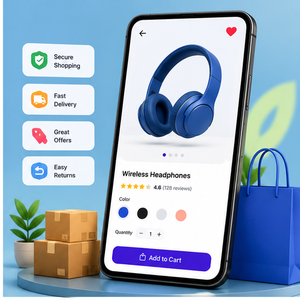 Desarrollo de Aplicaciones Móviles de Comercio Electrónico Escalables, Plataforma Multi-vendedor, Compatible con Android e iOS - Product Image 2