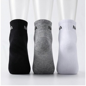 Ankle <b>Socks</b> Solid Color Cotton Breathable Daily Wear for Adults Spring Season - Product Image 2