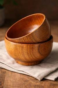 Artisan Handcrafted Polished Classic Wooden Charger Dinner Plate Natural Mango Wood Grain Emerald Surface Eco-Friendly Plate - Product Image 4