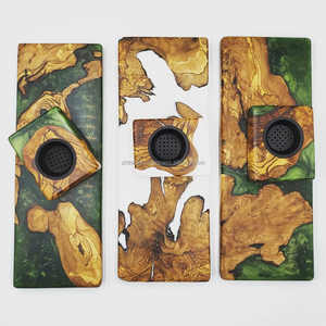 Quemador de Incienso de Resina Epoxi y Madera Artística de Primera Calidad, Decoración Moderna para el Hogar, Porta Incienso para una Experiencia Aromática y Embalaje de Lujo - Product Image 5