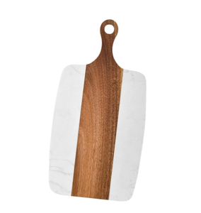 Planche à découper en bois et marbre, logo personnalisé, anse de suspension en corde, compatible lave-vaisselle, ustensile de cuisine, meilleur prix - Product Image 5