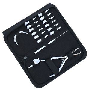 Hair Extension Tools Kit Parting Finger Curved Needle Sectioning Clips Raxine <b>Case</b> Pulling Loop Tools Micro Beads Remover Plier - Product Image 1