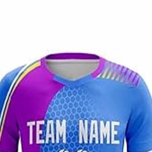 Maillot de football unisexe à manches courtes, respirant, léger, séchage rapide, prix d'usine, logo et nom personnalisés, 100% coton - Product Image 3