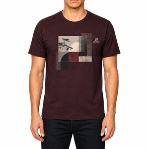 Vente directe d'usine, couleur personnalisée, meilleure qualité, impression sur écran, vente en gros, t-shirt en tricot surdimensionné, moderne, d'été, pour hommes - Product Image 1