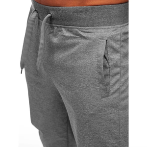 Pantalones Deportivos Grises 3/4 Hechos en Pakistán, Cintura Elástica, Tela Suave, Corte Debajo de la Rodilla, con Cordón Ajustable, Logotipo Personalizado OEM y Multicolor - Product Image 5