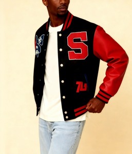 เสื้อแจ็คเก็ตวาร์ซิตี้ผู้ชายแบบลำลองสั่งทำพิเศษ คอตั้ง คุณภาพพรีเมียม มีให้เลือกหลายสี - Product Image 4