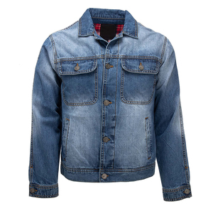 Veste en jean décontractée pour homme OEM, manteau boutonné en denim, veste en jean oversize pour homme - Product Image 4