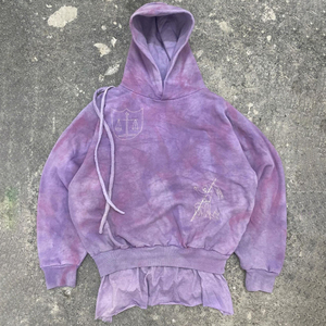 เสื้อฮู้ดดี้ทรงโอเวอร์ไซส์ ย้อมสีแบบแอซิดวอช สำหรับผู้ชาย ผ้าฝ้าย 100% เนื้อหนา สไตล์สตรีทแวร์ ปี 2026 - Product Image 1