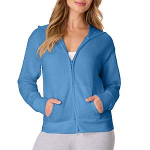 Women's <b>Clothing</b> Plus Size Full Zipper Hoodies Sweatshirts OEM Service Design Customized Zip Up Hoodie With Pockets - Product Image 5