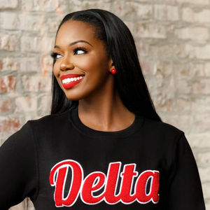 เสื้อสเวตเชิ้ตคอกลมเดลต้าเชนิลล์ สีดำ ผ้าฟลีซพรีเมียม เสื้อผ้าสำหรับชมรมนักศึกษา DST แบบกรีก ตัวอักษรคลาสสิก เสื้อกันหนาวสำหรับฤดูหนาว - Product Image 3