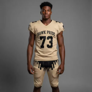 Nouveauté, uniformes de football américain à motifs multiples, 100% polyester, impression par sublimation, séchage rapide, couleurs personnalisées, numéro de joueur - Product Image 1