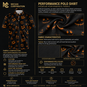 Chemises pour hommes Micah Corporation, coupe classique, tricotées, personnalisées avec impression intégrale, anti-plis, 100 % polyester, manches courtes - Product Image 5