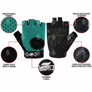 Gants de sport de qualité supérieure pour l'entraînement, design demi-doigts avec résistance au glissement et confort respirant - Product Image 6