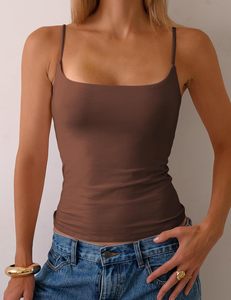 Camiseta de Tirantes para Mujer, Doble Capa, Personalizada, Ecológica, de Secado Rápido, Ligera, de Algodón, Cuello Redondo, con Lazo, Transpirable y Elástica - Product Image 3