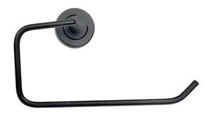 <b>Rectangle</b> Cut Towel Ring Stainless Steel Towel Stand With Black Color Drilling for Decorate Your Bathroom Multipurpose for Gift - Product Image 2