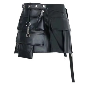 Minifalda de Cuero Elegante para Mujer, Cintura Alta, Ajustada, Estilo Casual para Fiesta o Estilo Urbano - Product Image 5