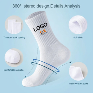 Factory Direct Combed Crew Length Cotton Sports <b>Socks</b> <b>Soft</b> Breathable Knit Athletic <b>Socks</b> Spring Youth Bulk MOQ Low - Product Image 1
