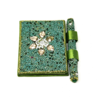 Agenda quotidien indien artisanal perlé en laque avec stylo pour l'école et les études, journal de bord pour la tenue des enregistrements quotidiens