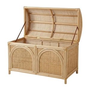 Baúl de Juguetes de Ratán con Tapa, Mueble Infantil, Baúl de Almacenamiento Tejido Arqueado, Precio de Fábrica, Alta Calidad, Venta al Por Mayor - Product Image 2