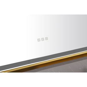 Specchio da Bagno a LED da Parete 84 x 48 Pollici con Cornice in Alluminio, Antiappannamento, Memoria, 3 Colori, Dimmerabile a Regolazione Continua - Product Image 4