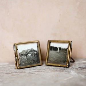 Modern Elegant Brass Metal Photo <b>Frame</b> With <b>Gold</b> Metal Stand Rectangular Tabletop Adjustable Vertical Display Decor Photo <b>Frames</b> - Product Image 5