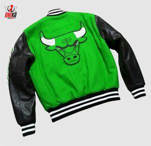 Chaqueta Varsity con Parches Personalizados OEM/ODM, 100% Lana, Estilo Urbano, Ligera, Unisex, Fabricante OMIKA - Product Image 3