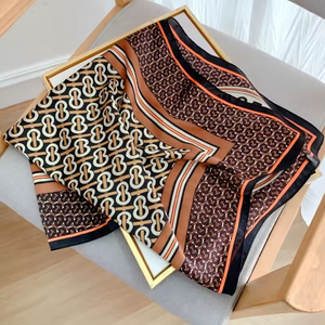 Tela de satén de lujo personalizada con estampado para bufandas, para promoción, publicidad y marketing de marcas europeas, israelíes e isleñas, OEM ODM - Product Image 6