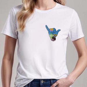 Écusson brodé personnalisé thermocollant ou à coudre pour uniforme, en tissu non tissé écologique, forme cœur ou fleur, en chenille, pour vêtements, faible MOQ - Product Image 4