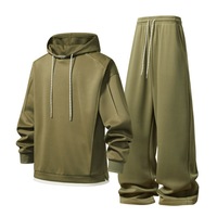 Prix d'usine – Ensemble décontracté deux pièces pour homme avec logo personnalisé, comprenant un sweat à capuche à manches longues et un pantalon, idéal pour le sport urbain et les loisirs d'été.