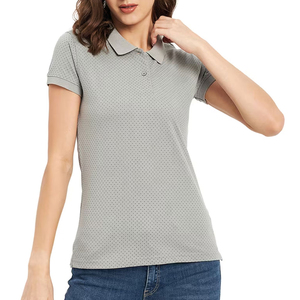 Chemises polo respirantes grande taille à manches courtes pour femmes, en polyester, chemises polo de golf unies, chemises polo d'été pour femmes, vêtements de sport - Product Image 2