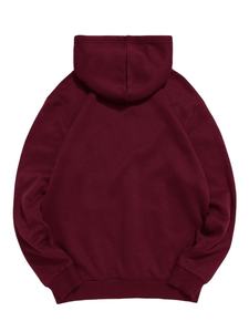 Sudadera con Capucha de Manga Larga para Hombre, Estilo Informal y Deportivo, Color Sólido, Felpa, Antibolitas, Ajuste Holgado, Primavera - Product Image 3