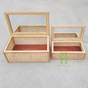 Ensemble de 3 paniers ronds en rotin écologique avec emballage personnalisé à bas quantité minimale de commande de la fabrication vietnamienne HNH Craft - Product Image 4