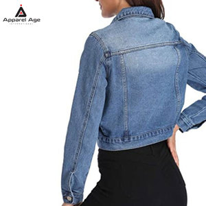 เสื้อแจ็คเก็ตยีนส์ครอปสีพื้นลำลองสำหรับผู้หญิง สตรีทแวร์แฟชั่นใหม่ ปี 2026 เสื้อแจ็คเก็ตฤดูหนาวสำหรับผู้ชายที่ใส่สบาย - Product Image 2