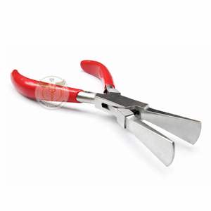 Alicates de punta plana tipo pico de pato de primera calidad, con mordaza dentada, de acero inoxidable, ligeros, para trabajo suave, para engaste de joyas, profesionales - Product Image 4