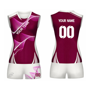Conjunto de Uniforme de Voleibol para Mujer, Jersey sin Mangas, Logotipo Personalizado, Impresión por Sublimación - Product Image 6