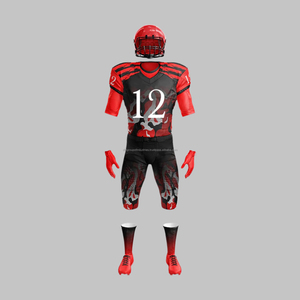 Uniformes sublimés de football américain personnalisés de haute qualité Équipements de compression Étiquette personnalisée Sublimation de logo - Product Image 5