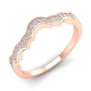 Bague éternité REYES en argent sterling 925 artisanal, certifiée GRA, avec moissanite, pour femme, prix abordable, bijoux fins - Product Image 2