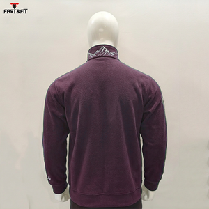 Veste polaire d'hiver pour homme, 100 % polyester, col montant, tendance, pour l'extérieur, enduite, vente en gros hiver - Product Image 2