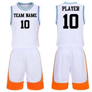 Conjuntos deportivos de baloncesto personalizables para hombre, camisetas transpirables con nombre de equipo y estampado de números, ropa de entrenamiento de talla grande - Product Image 3