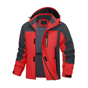 Chaqueta de Invierno Aislante de Soft Shell Personalizada para Hombre, Impermeable, Cortavientos, con Forro Polar, Estampado, de Secado Rápido, con Cierre y Cuello Alto, Manga Larga - Product Image 1