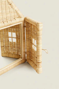 Diseño más reciente 2026 - Espejo de pared con forma de puerta - Decora los dormitorios infantiles, tejido con ratán natural. - Product Image 4