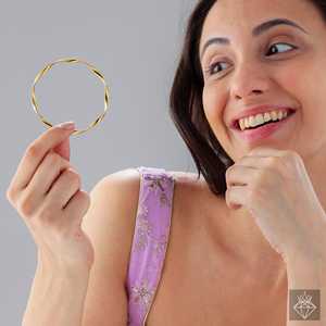 PRAO Bracelet jonc mode minimaliste à breloques - Product Image 2