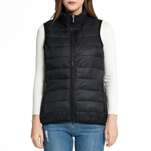 <b>Women's</b> Breathable Quilted Puffer Vest Lightweight <b>Sleeveless</b> Winter <b>Jacket</b> Warm Padding Zipper Front Windproof Outerwear - Product Image 5