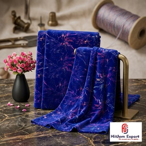 Tissu en velours imprimé feuille d'aluminium de haute qualité, multicolore, pour vêtements de mode, décoration intérieure, textile, fabricant de tissus sur mesure OEM ODM - Product Image 5