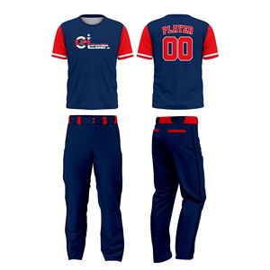 Ensemble d'uniformes de softball personnalisés 100 % polyester, impression par sublimation, respirant, séchage rapide, maillot et pantalon, col ras du cou, tenue d'équipe unisexe - Product Image 5